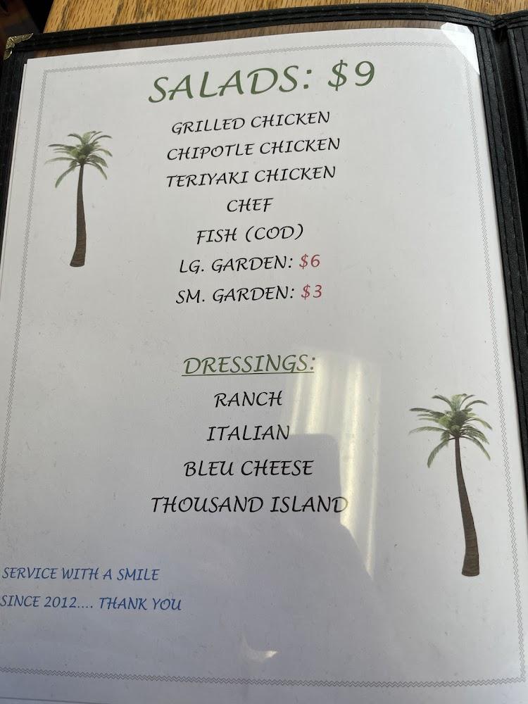 Palm Restaurant Menu image 2